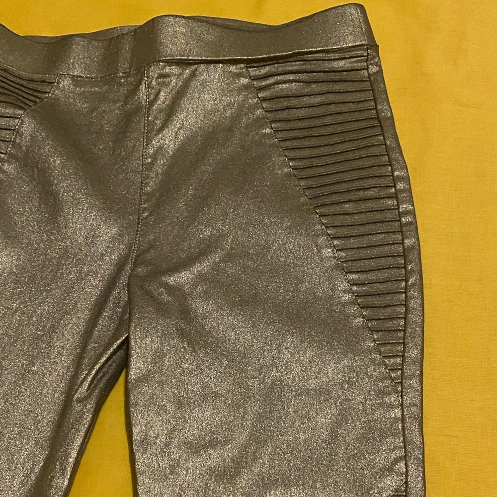 Ooberswank Gold Coated High Waisted Leggings